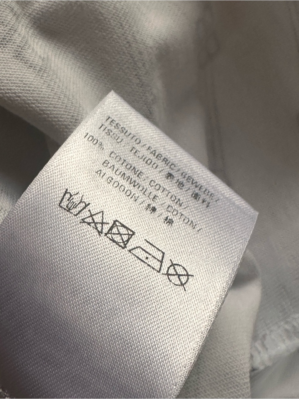 Balenciaga White Tee with Black Interlocking BB Pattern - Picture 11 of 12